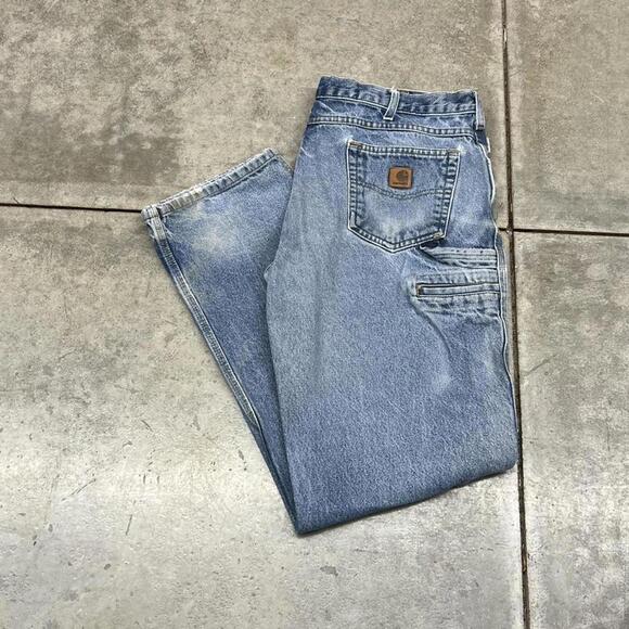 Carhartt Other - vintage carhartt faded blue relaxed fit jeans size 38 x 36